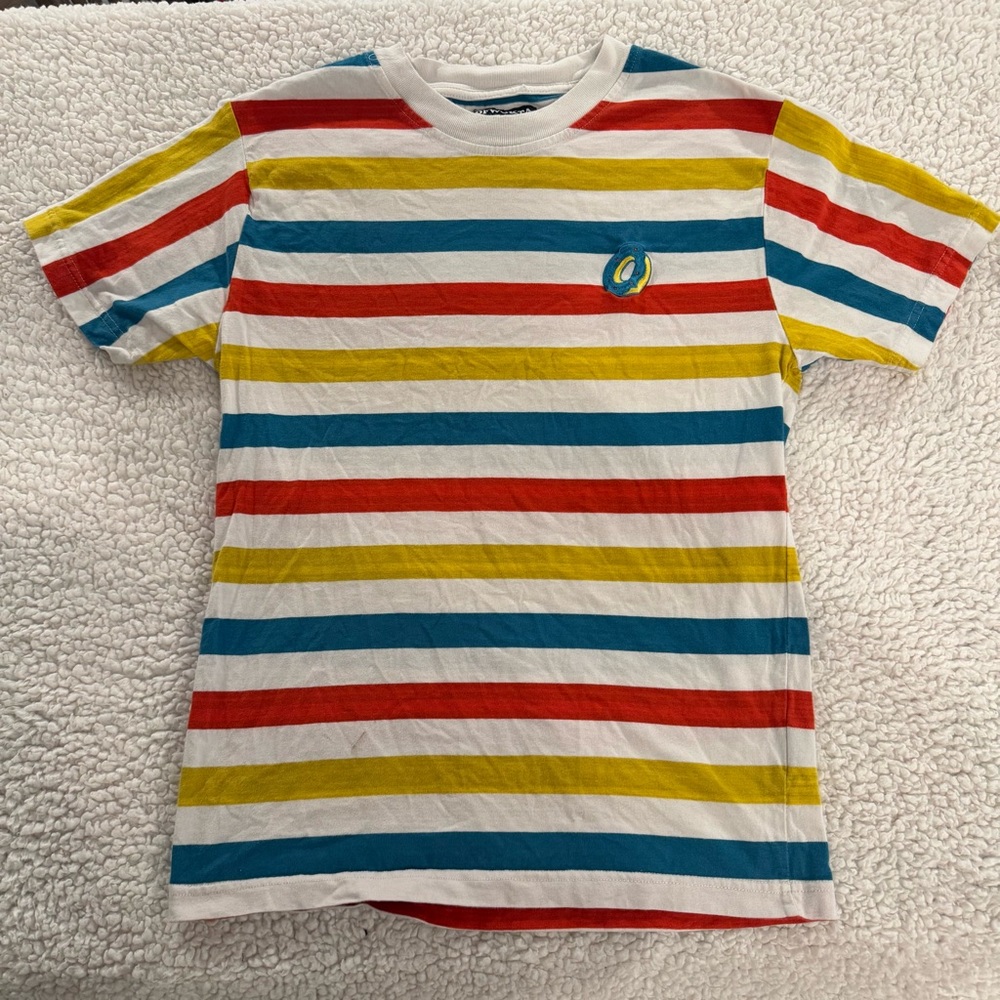 Odd Future Shirt Size Same Bright Colorful Stripes OFWGKTA Donut Logo Hip Hope